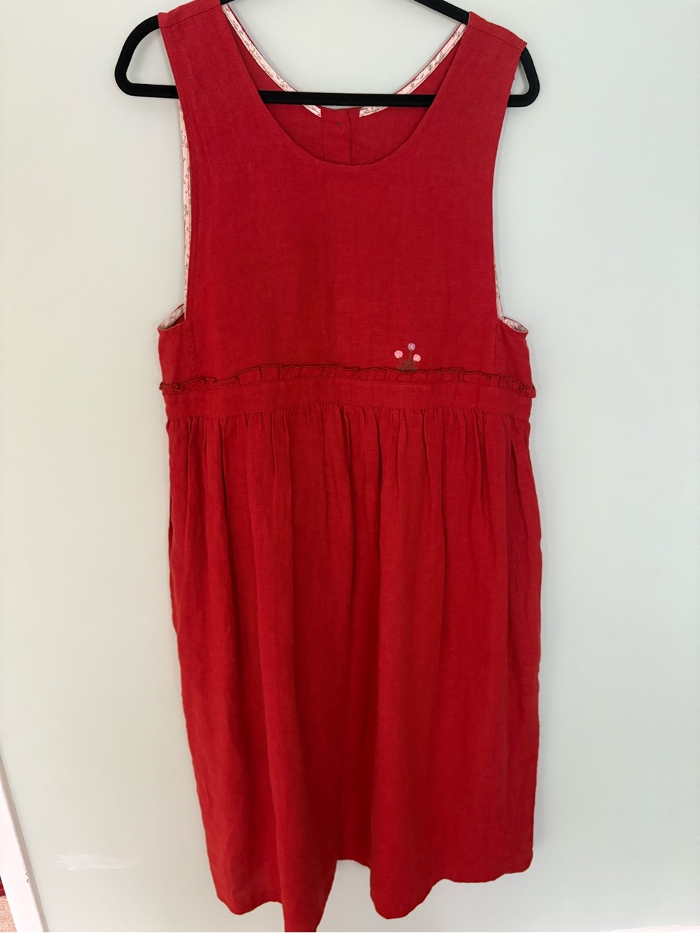 Women’s Red Sleeveless Everyday Dress